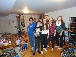 Assembling Christmas baskets-2015